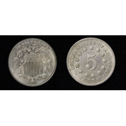 1882 Shield Nickel, Gem BU